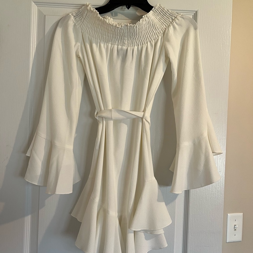 Nookie white long sleeve flowy dress. XS. Wore once, perfect condition - Picture 5 of 6